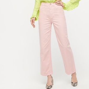 J. Crew Slim Wide-leg Washed Canvas Pants